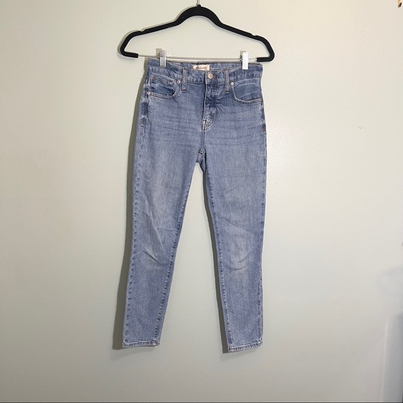 Madewell 9" High-Rise Skinny Blue Denim Jeans Size 26 - Picture 2 of 14